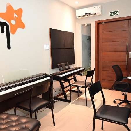 Estúdio de teclado e piano