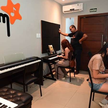 Estúdio de teclado e piano